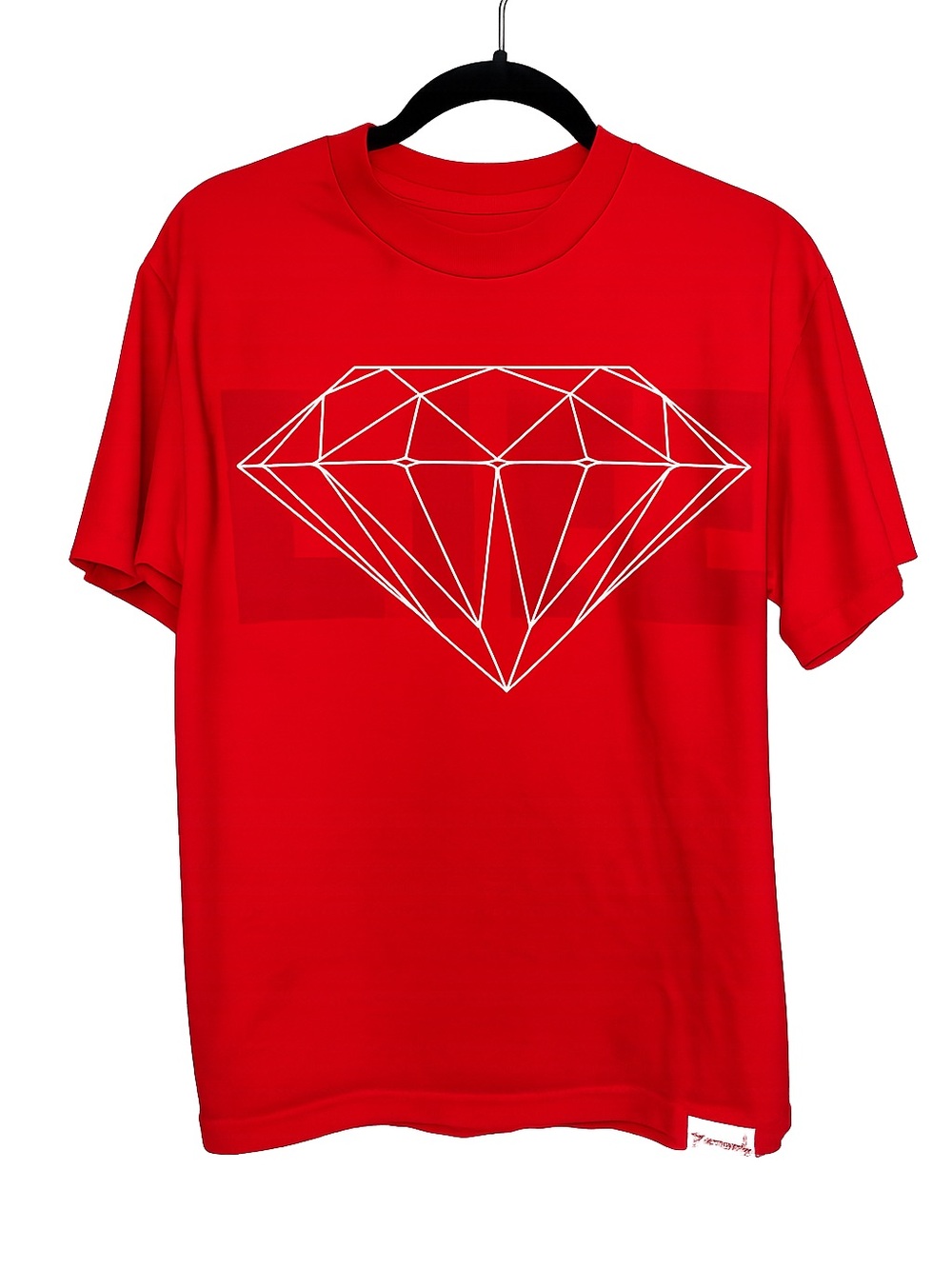 Diamond Supply Co. Red Tee with White Diamond Graphic
